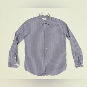 Robert Graham Dress Shirt lavender and yellow/cream size 15 38